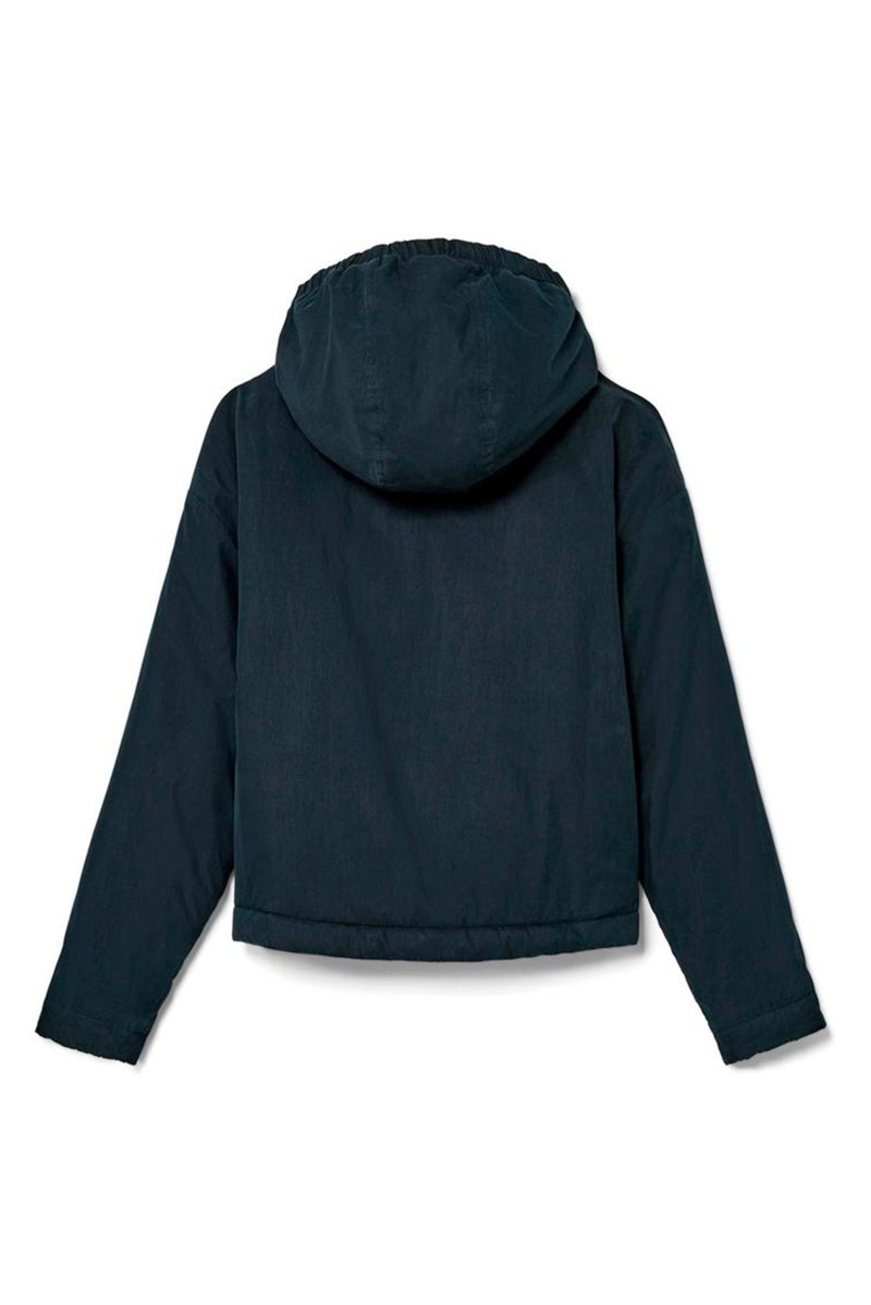 Tchibo Kids Girl Solid Transitional Quilted Jacket, Navy - Image 3